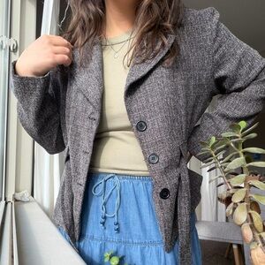 Courtenay Women's Charcoal Tweed Blazer